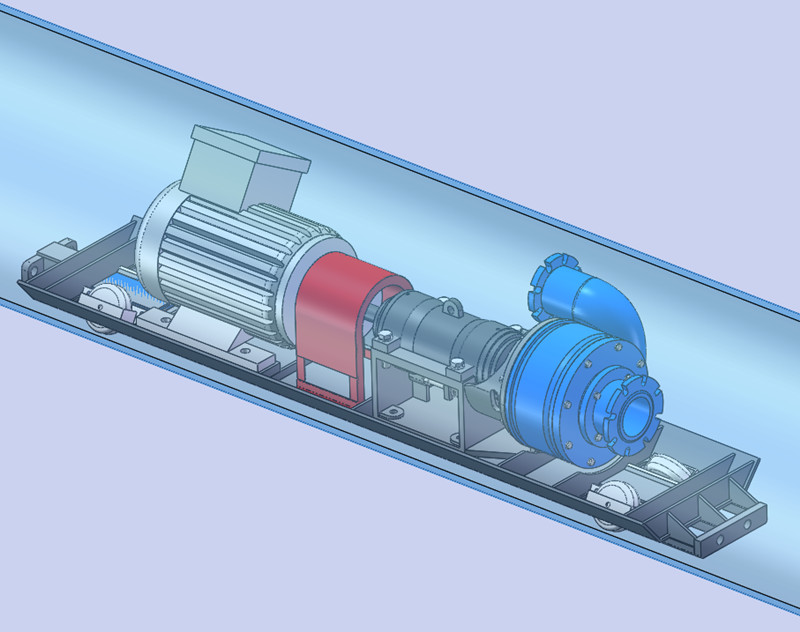 3D pipe jacking relay pumps