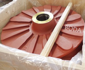 Izingxenye zephampu ye-slurry abrasive Slurry Pump Impeller