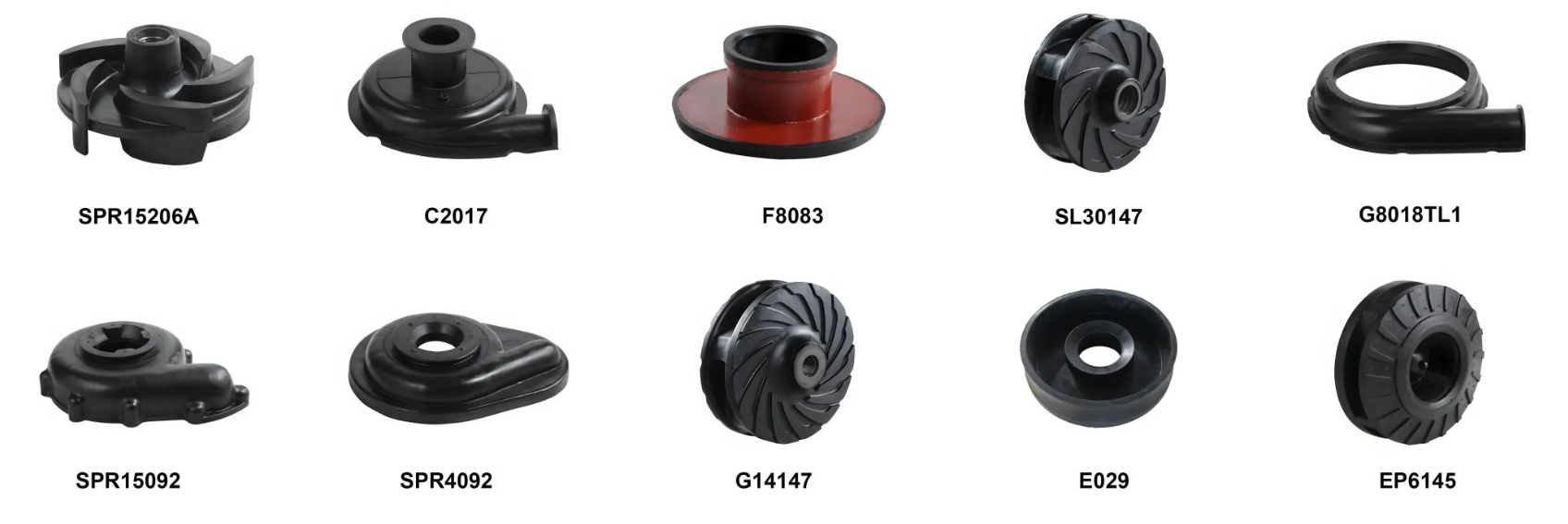 渣浆泵橡胶配件