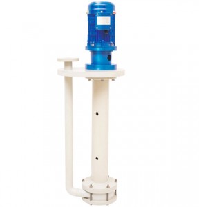 Pompa verticale in plastica (PP o PVDF).